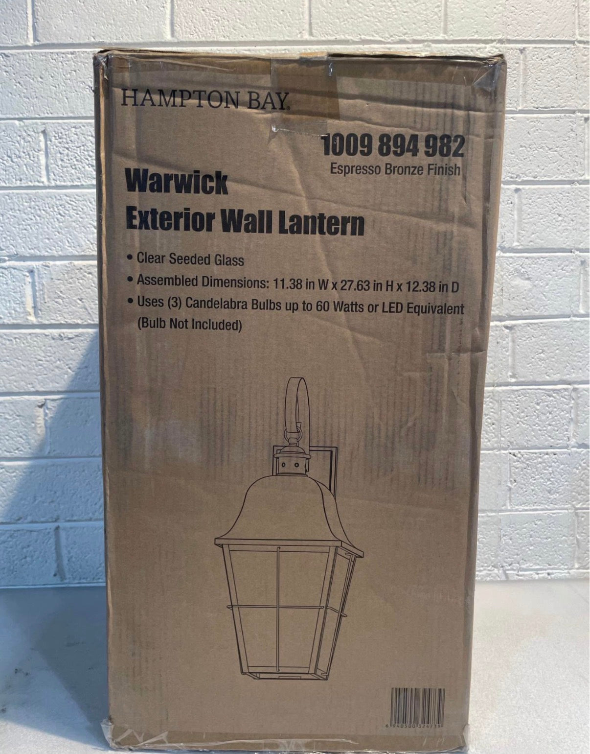 Warwick 28 in. Espresso Bronze  Outdoor Light