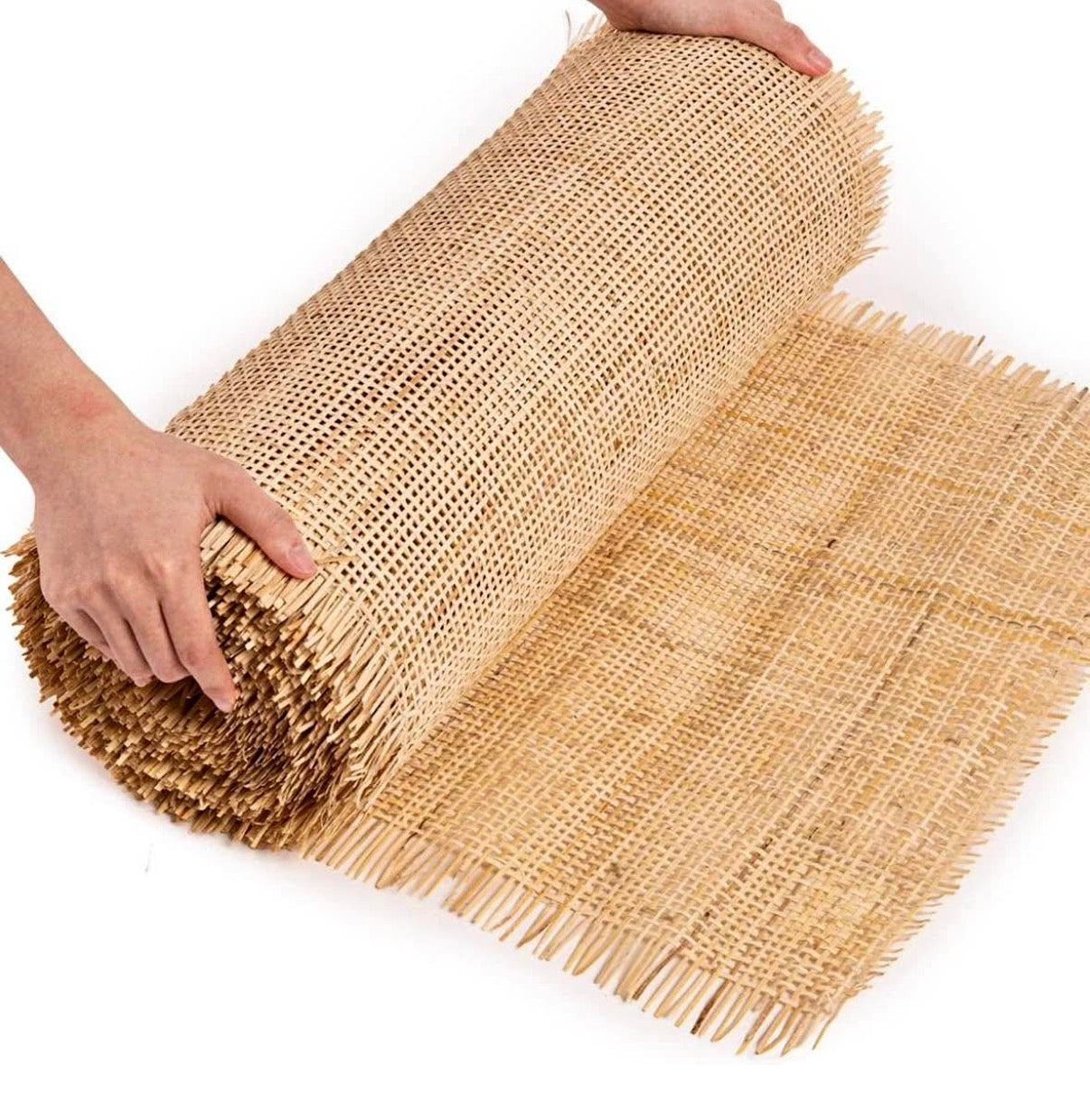 24" Width Square Rattan Cane Webbing Roll 5 Feet