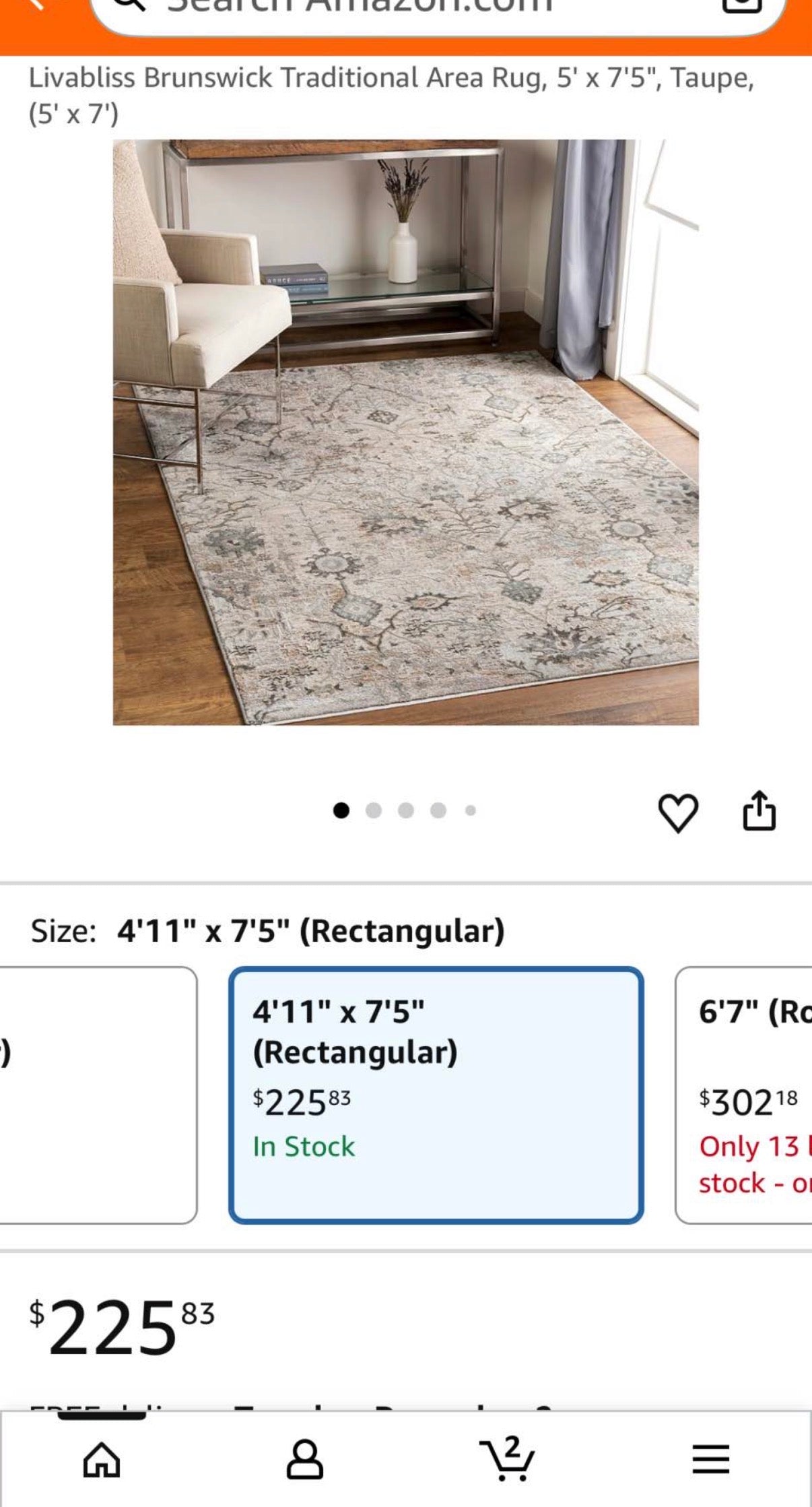 Brunswick Traditional Area Rug 5x7