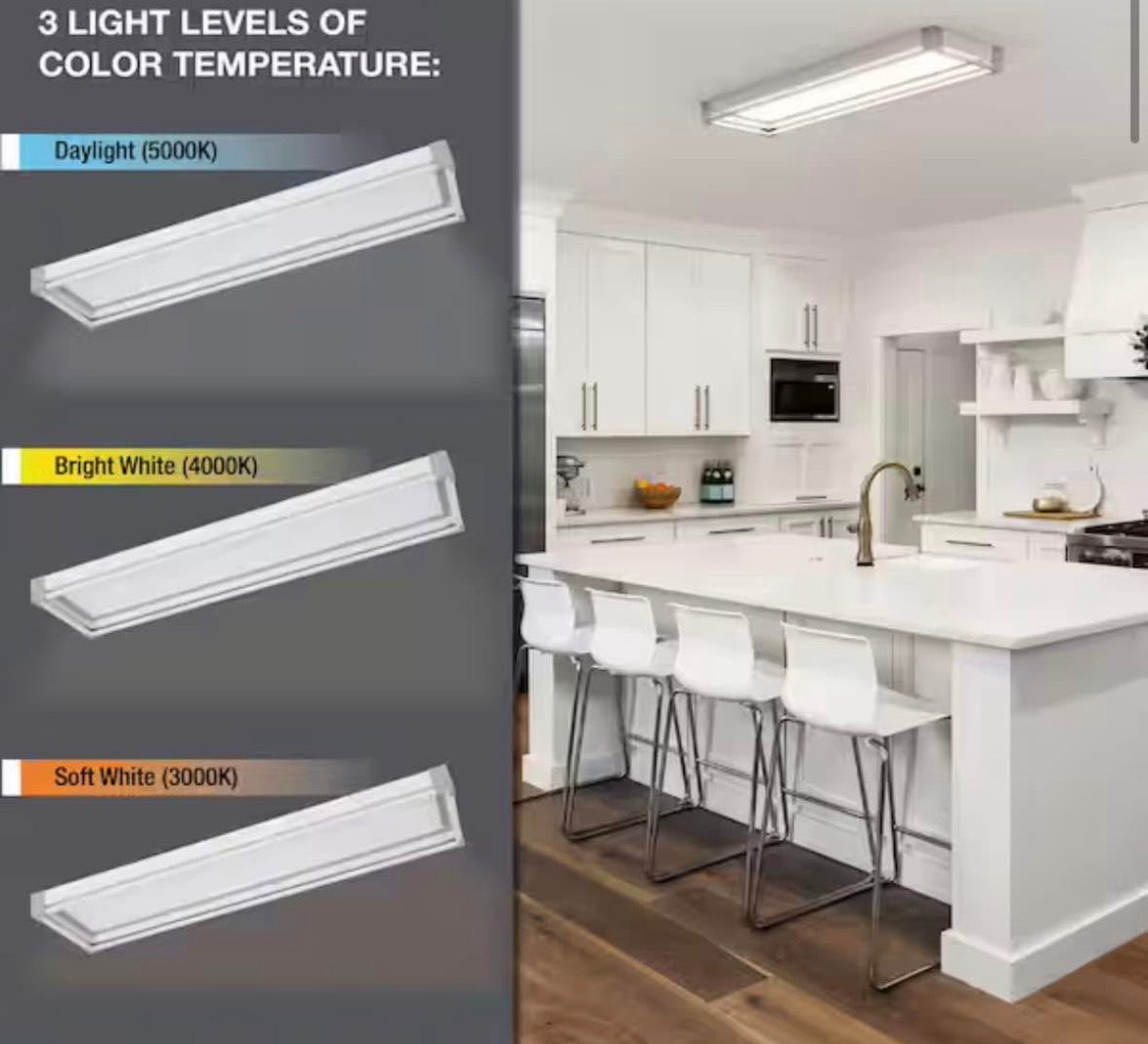 4 ft LED Colour Changing  decorative Flush Mount