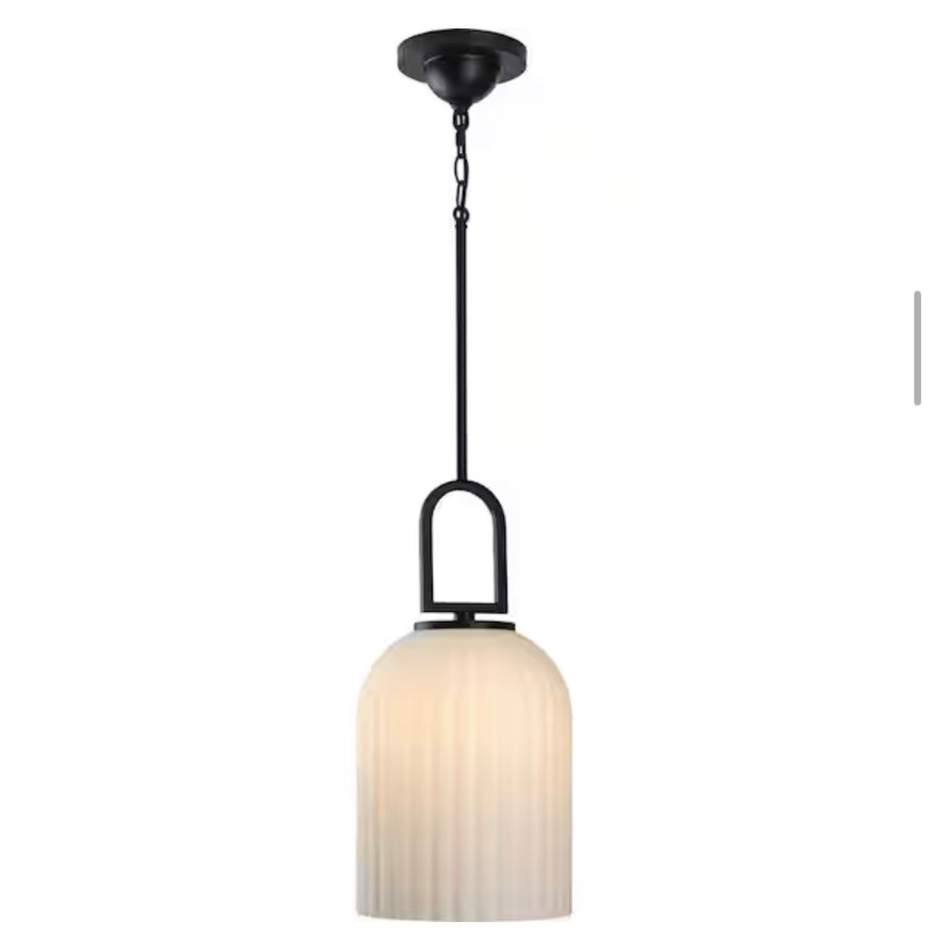 Stanza Collection Matte Black New Traditional Pendant Light