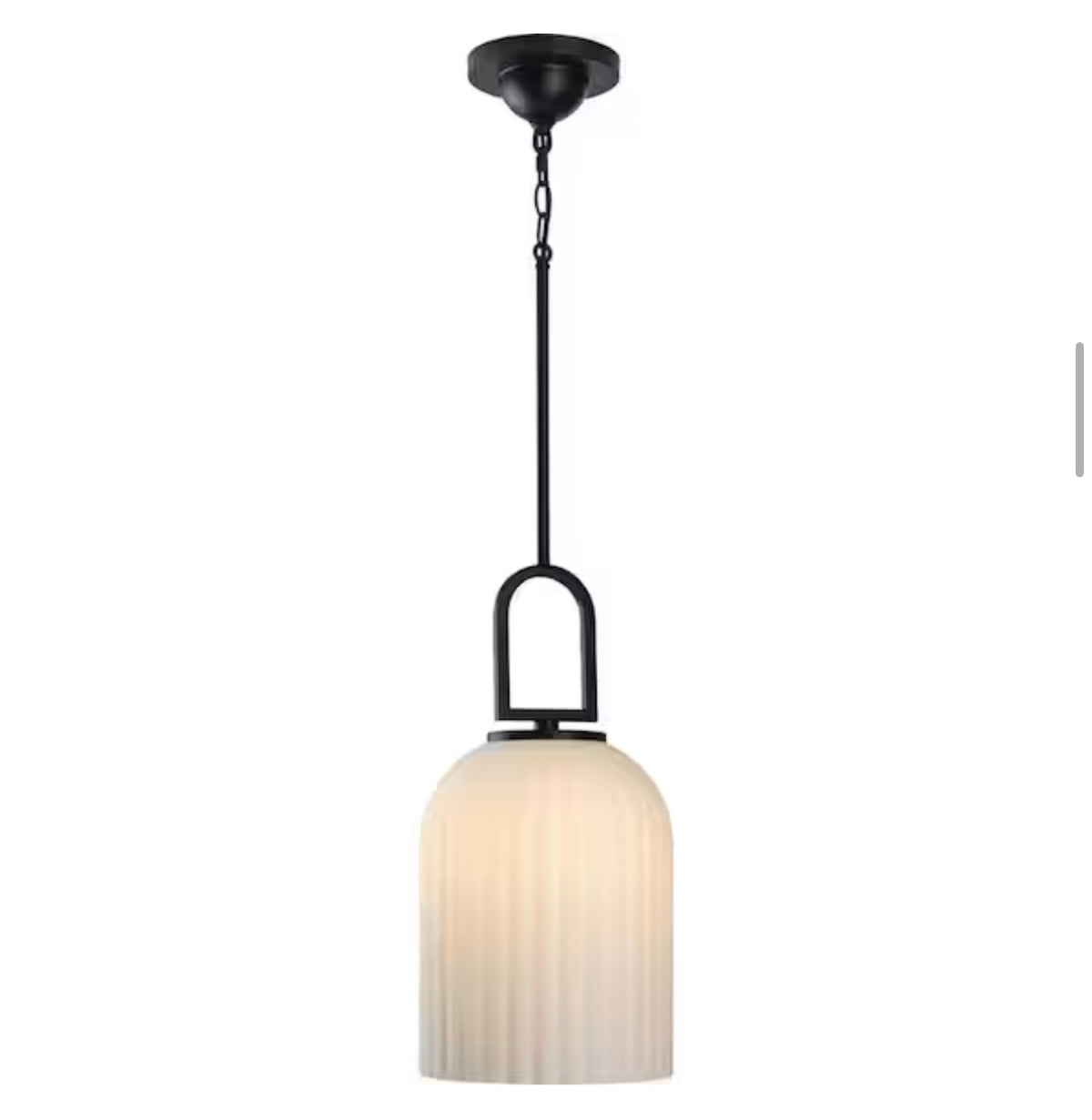 Stanza Collection Matte Black New Traditional Pendant Light