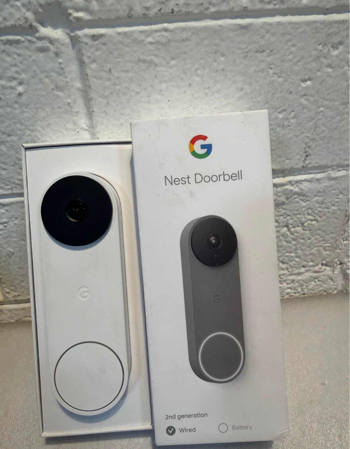 Nest Doorbell (Wired, 2nd Gen) - Ash ( open box)