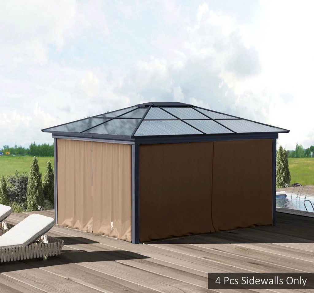 10 FT x 10 FT Gazebo Sidewall Set with 4 Panels