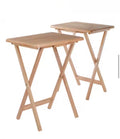 Alex Natural Wood 2-Piece Snack Table