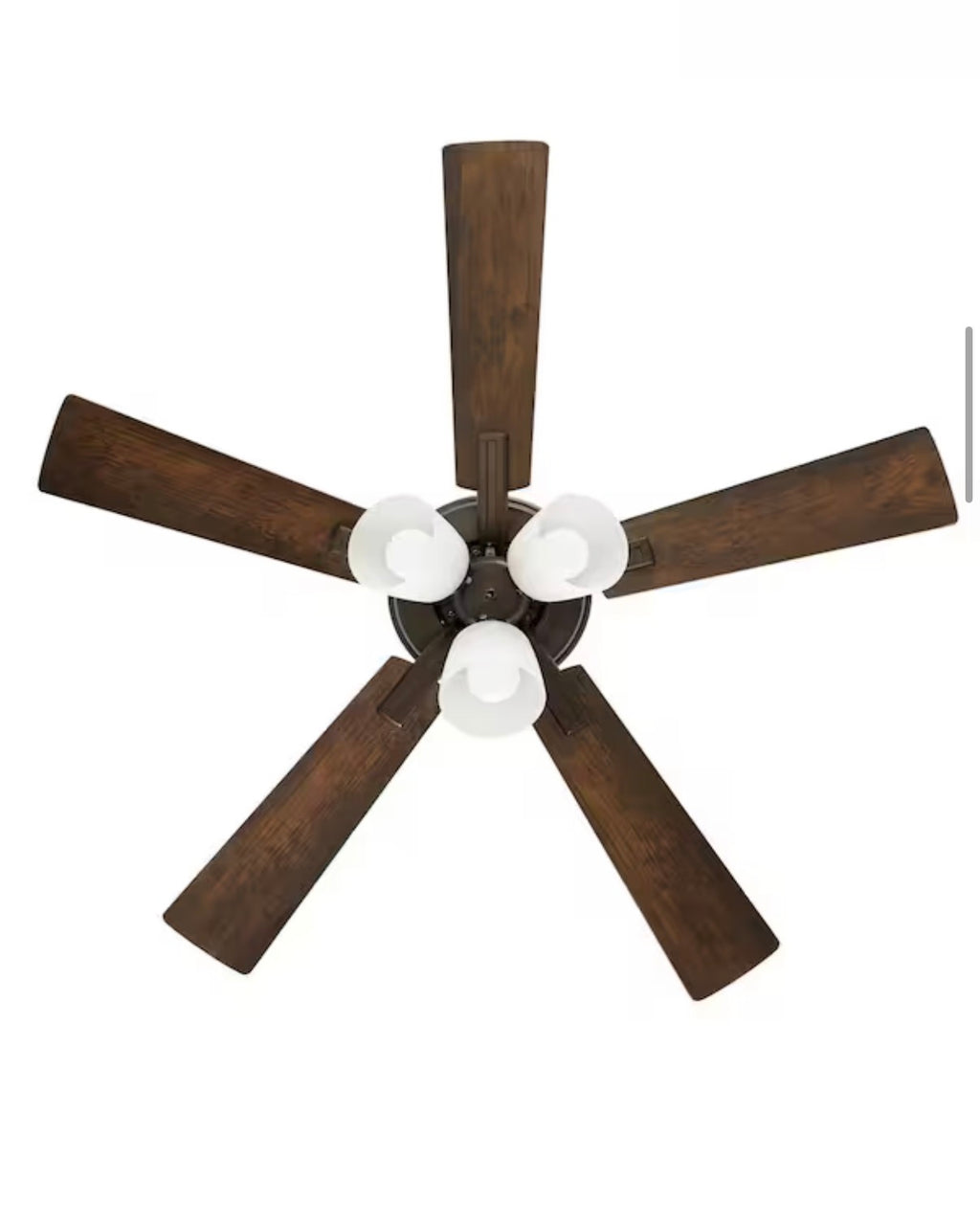 Sinclair II 44 in. Indoor Oil Rubbed Bronze LED Ceiling Fan with Light