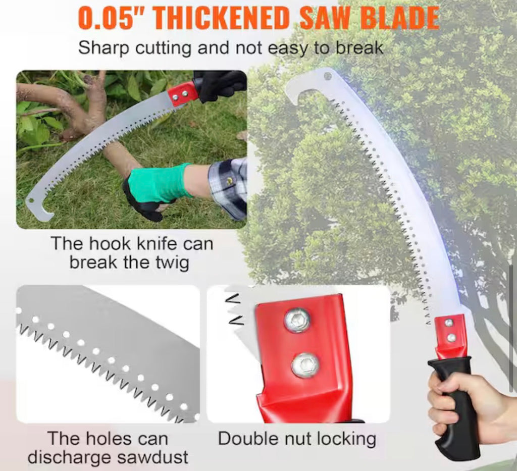 Manual Pole Saw 4.6-9.8 ft. Extensible