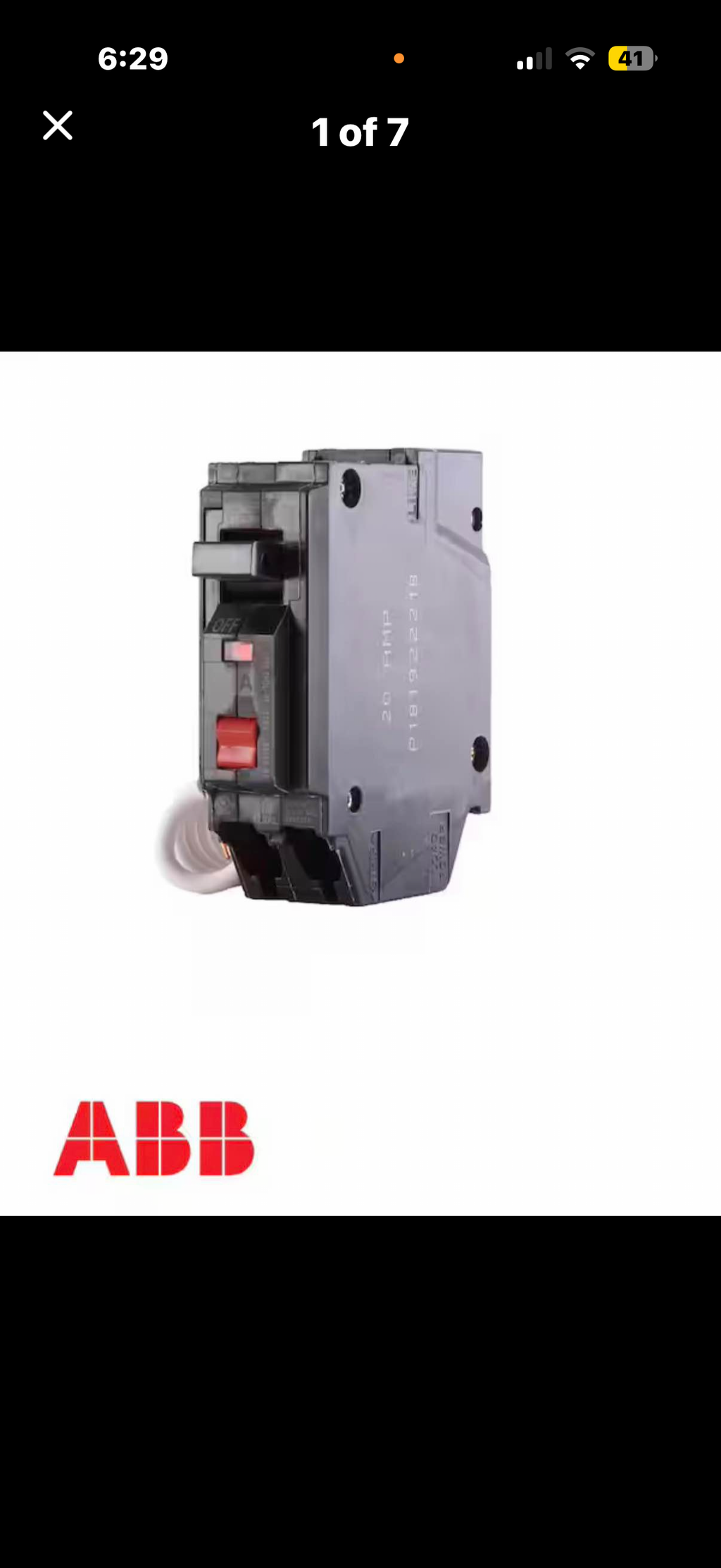 20 Amp 1-Pole Ground Fault Breaker with Self-Test