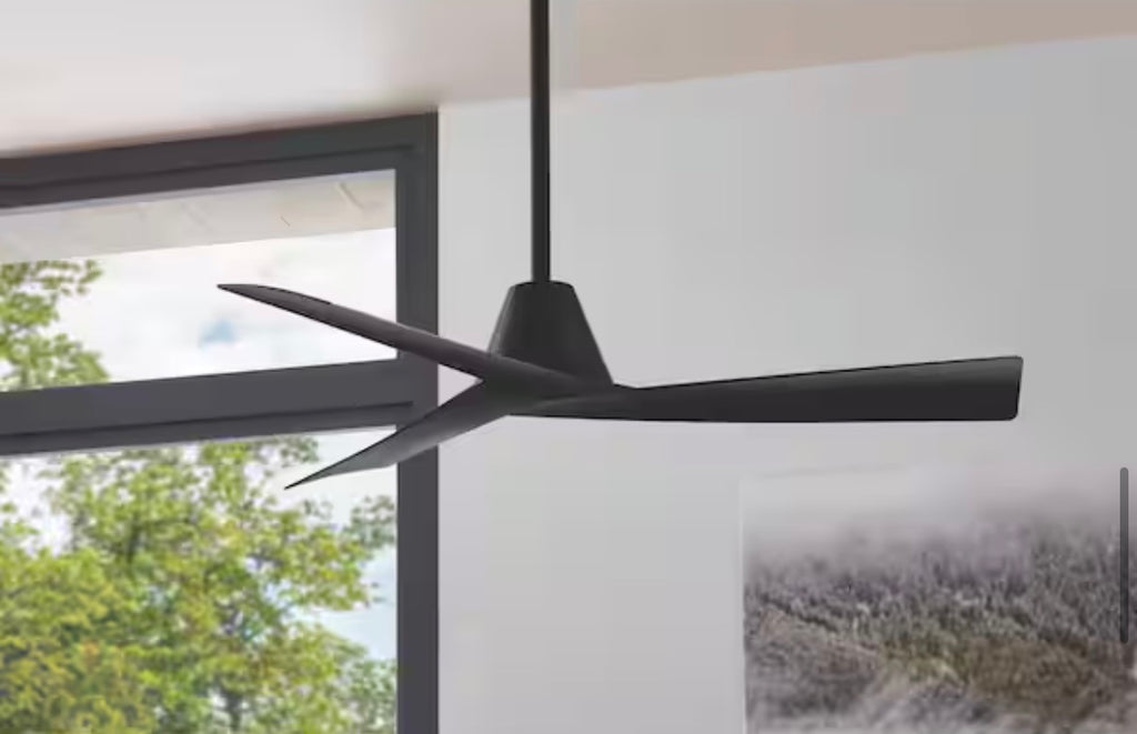 Easton 52 in. Indoor/Outdoor Black ceiling fan