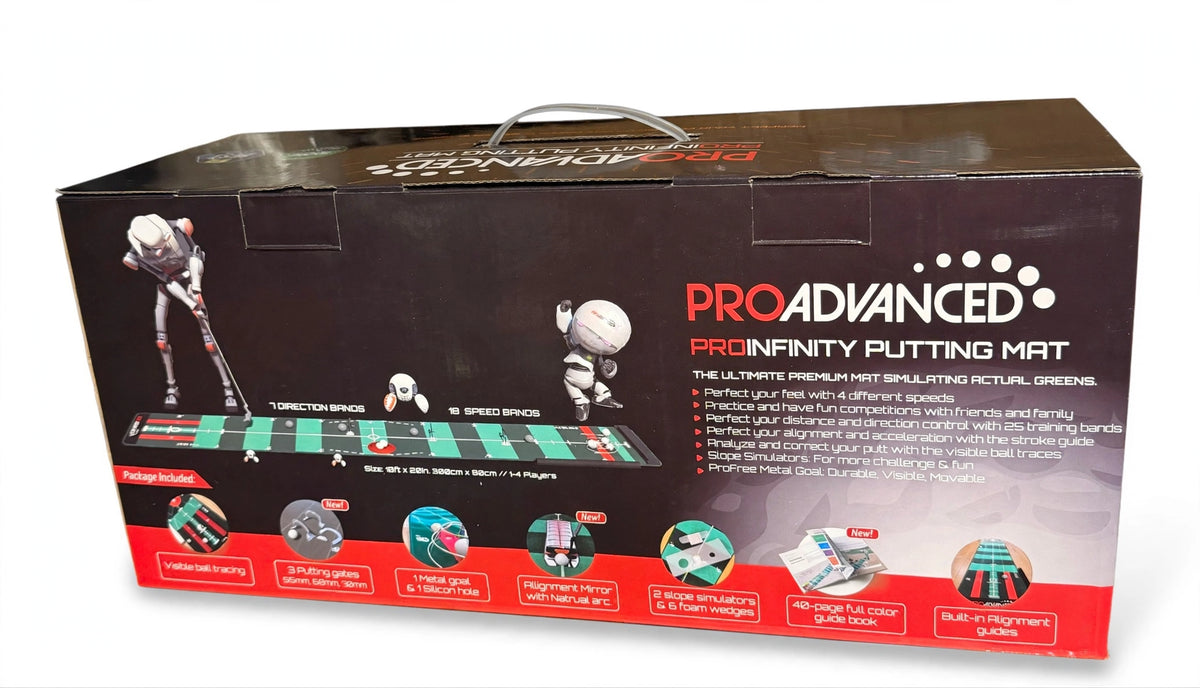 ProInfinity Putting Mat - 4 Speed Golf Green Simulator