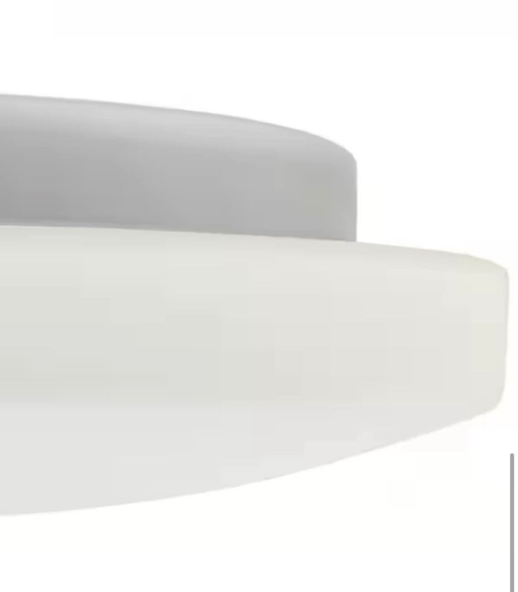 Orion 10.75 in. 2-Light White Flush Mount