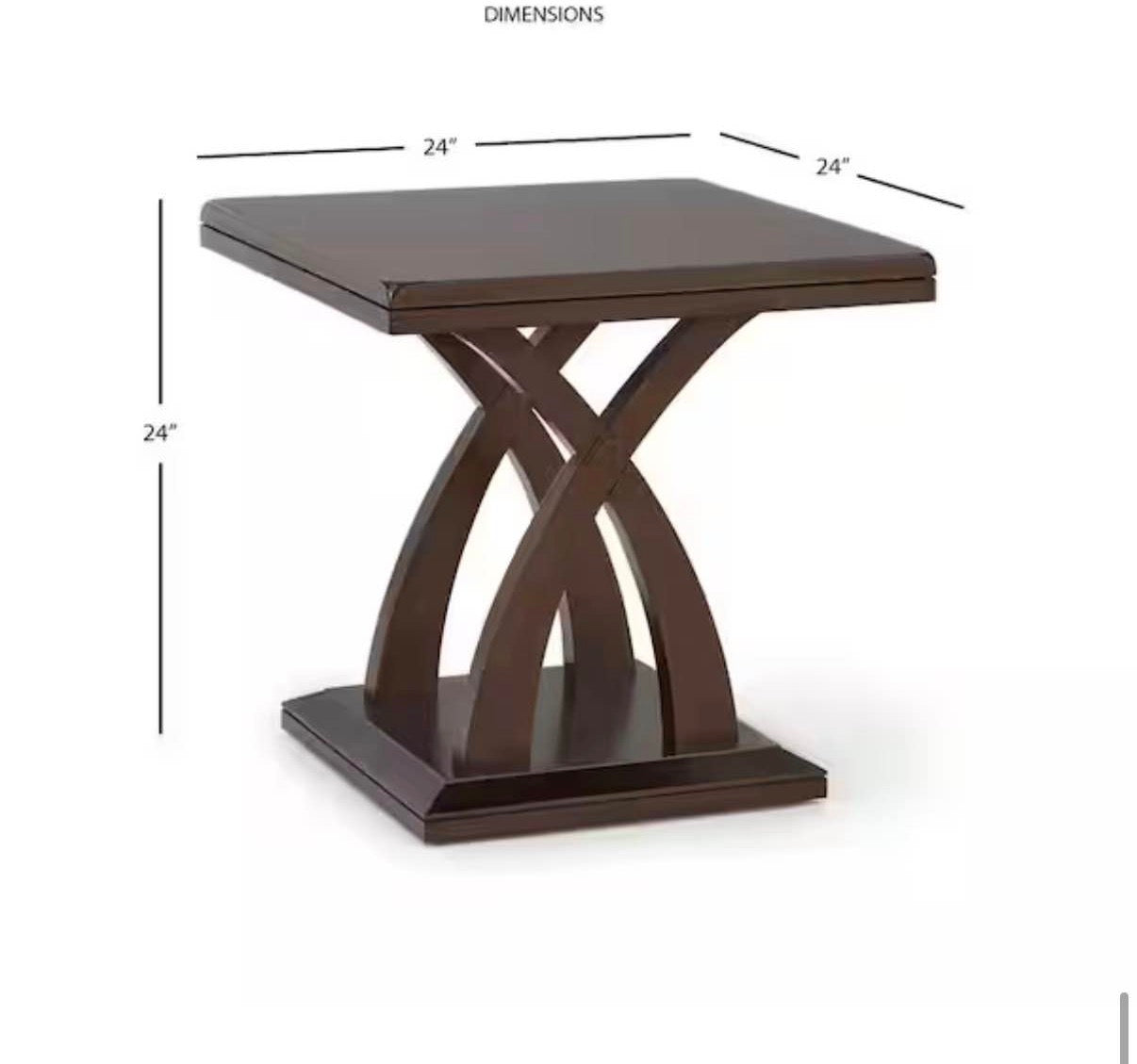 Jocelyn Espresso Cherry Classic End Table