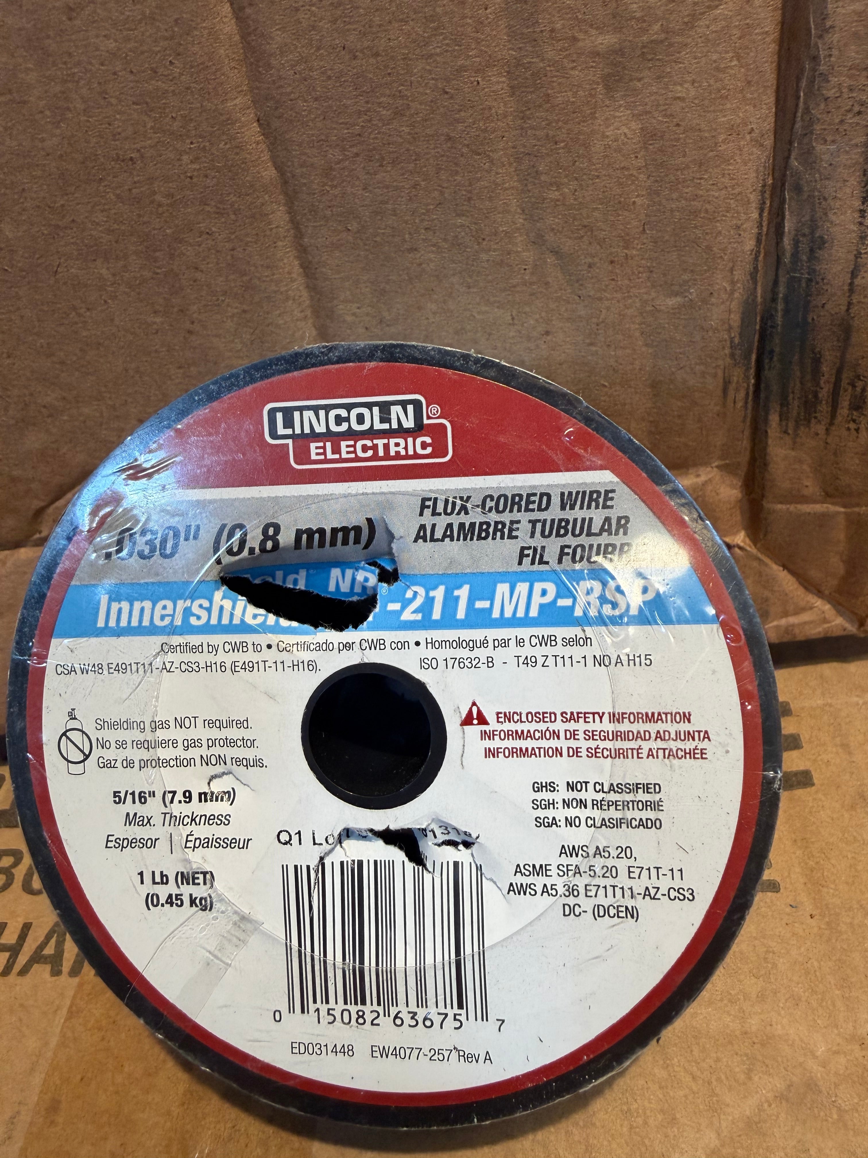 .030 in. Innershield NR211-MP Flux-Core Welding Wire