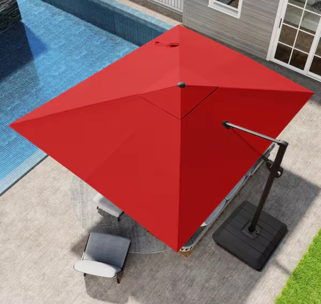 9 ft. x 11 ft. Aluminum Outdoor Cantilever umbrella