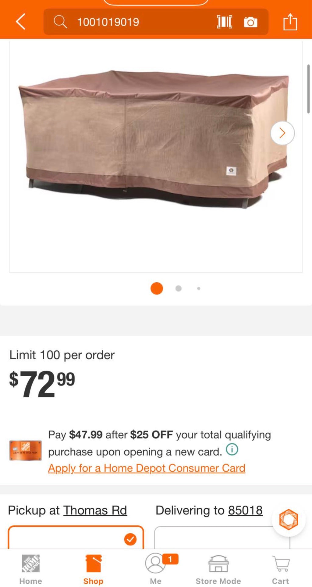 76 in. Square Patio Table and Chair Set Cover