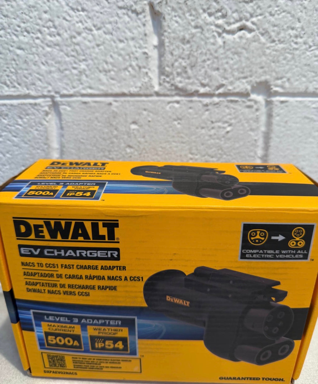 DEWALT NACS to CCS1 Fast EV Charging Adapter