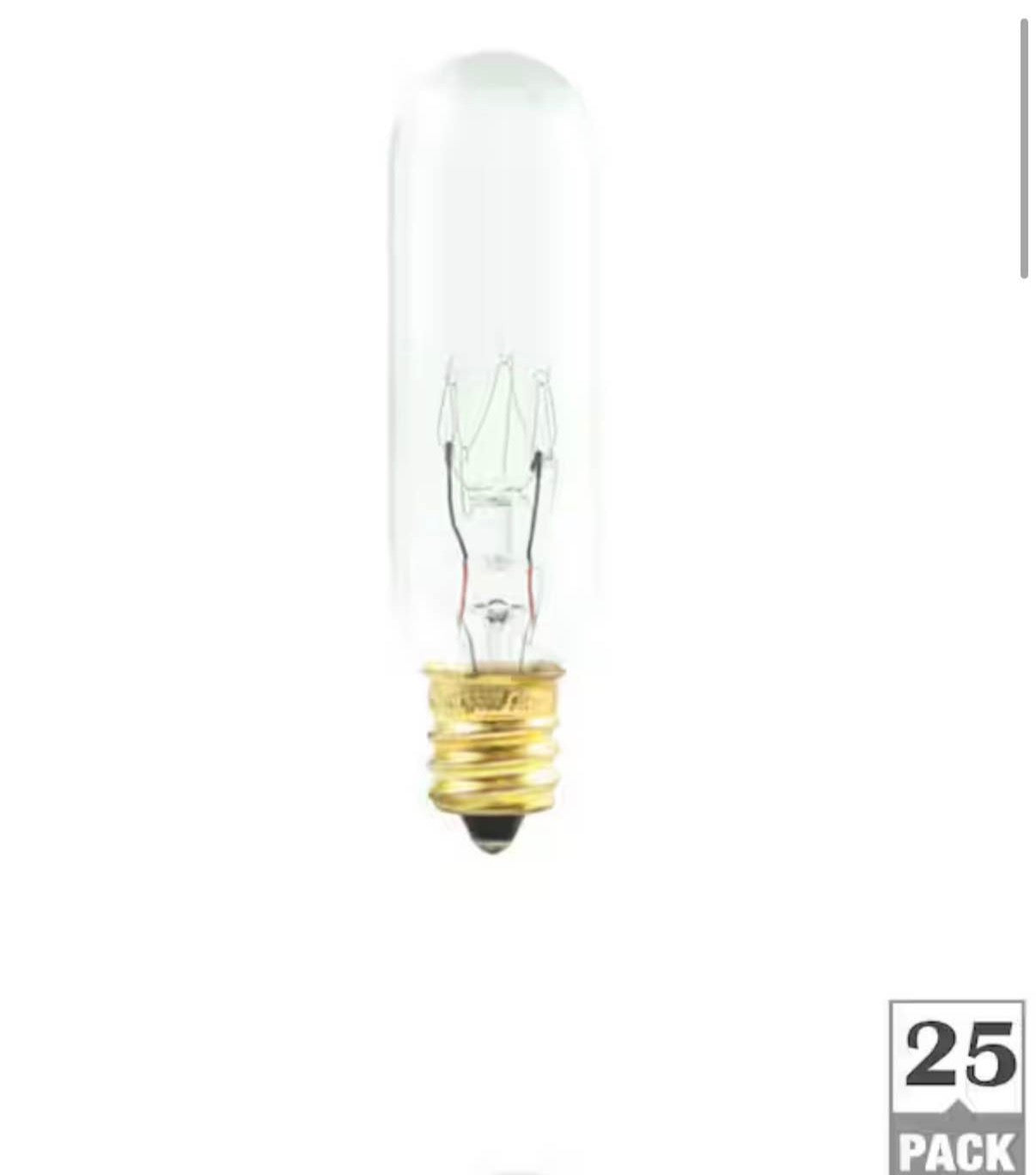 T6 Clear Dimmable (E12) Light Bulb