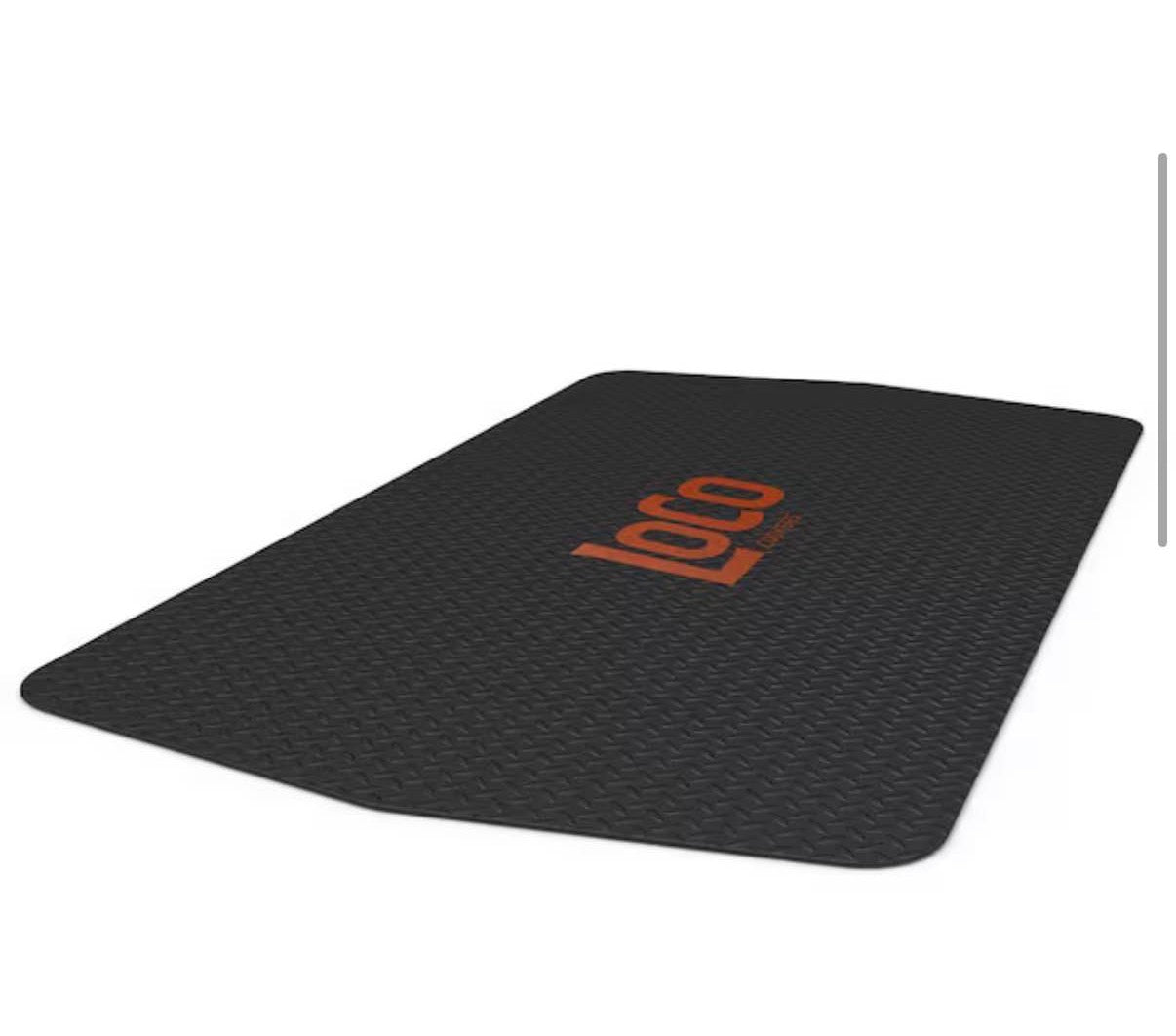 55 in. x 30 in. Deck and Patio Mat in Black