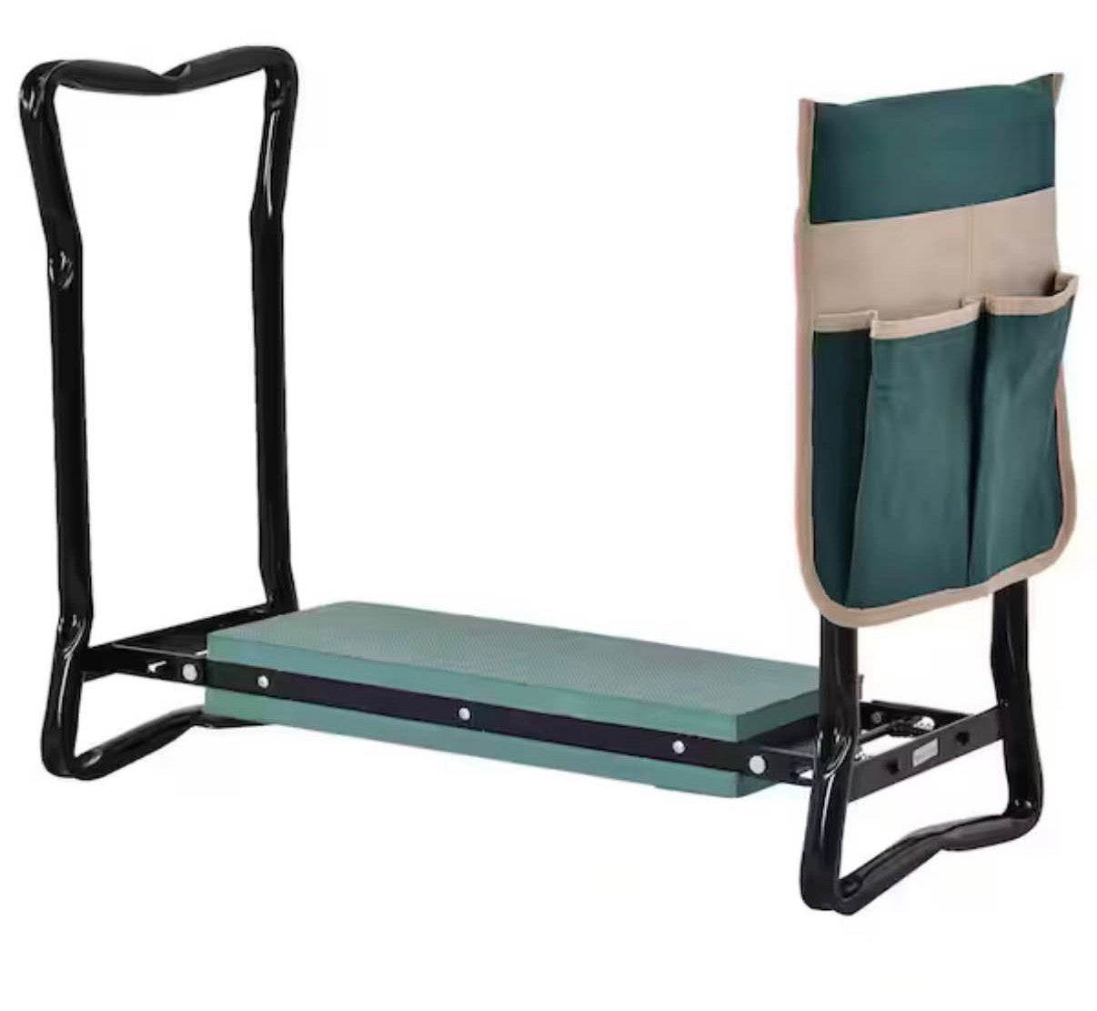 Garden Kneeler and Seat with Large Side Tool Pouch