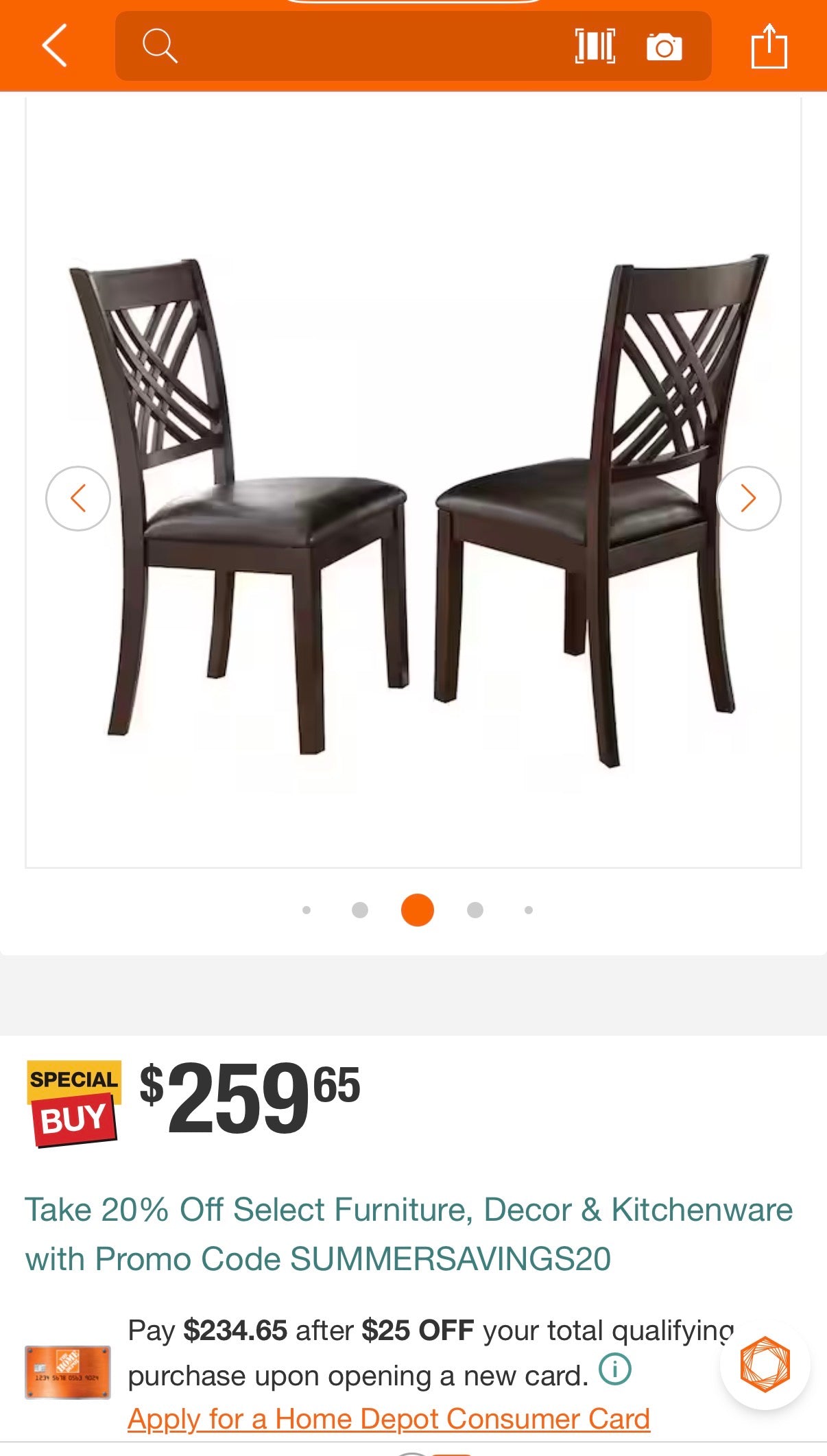 Adrian Espresso Side Chairs (Set of 2)