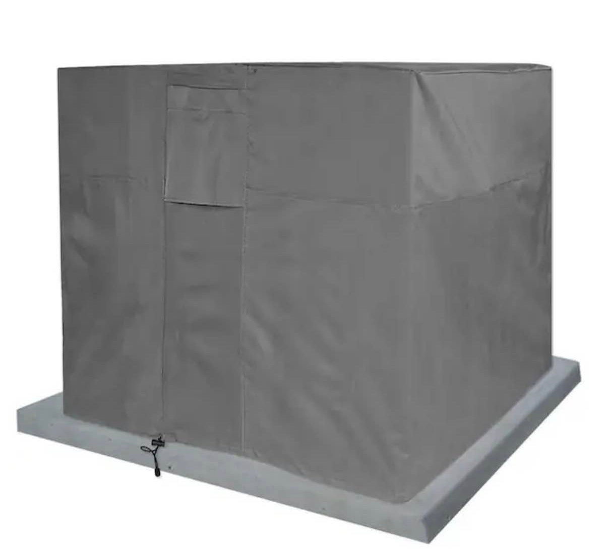 Grey Air Condition Heavy-Duty Weatherproof Protector Cover