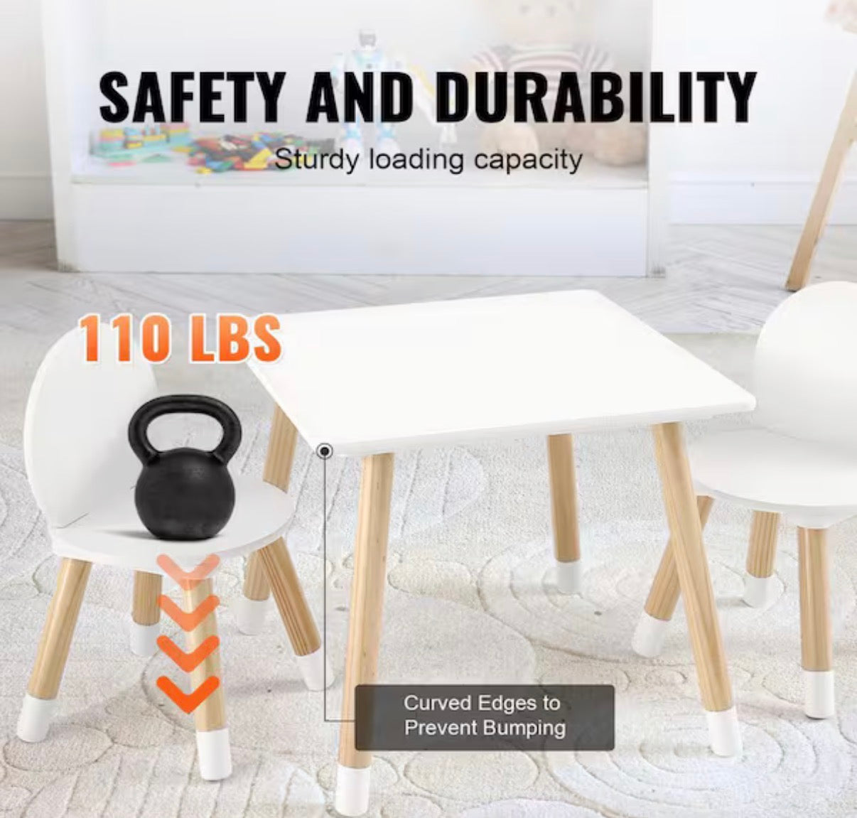 Kids Table and 2-Chairs Set