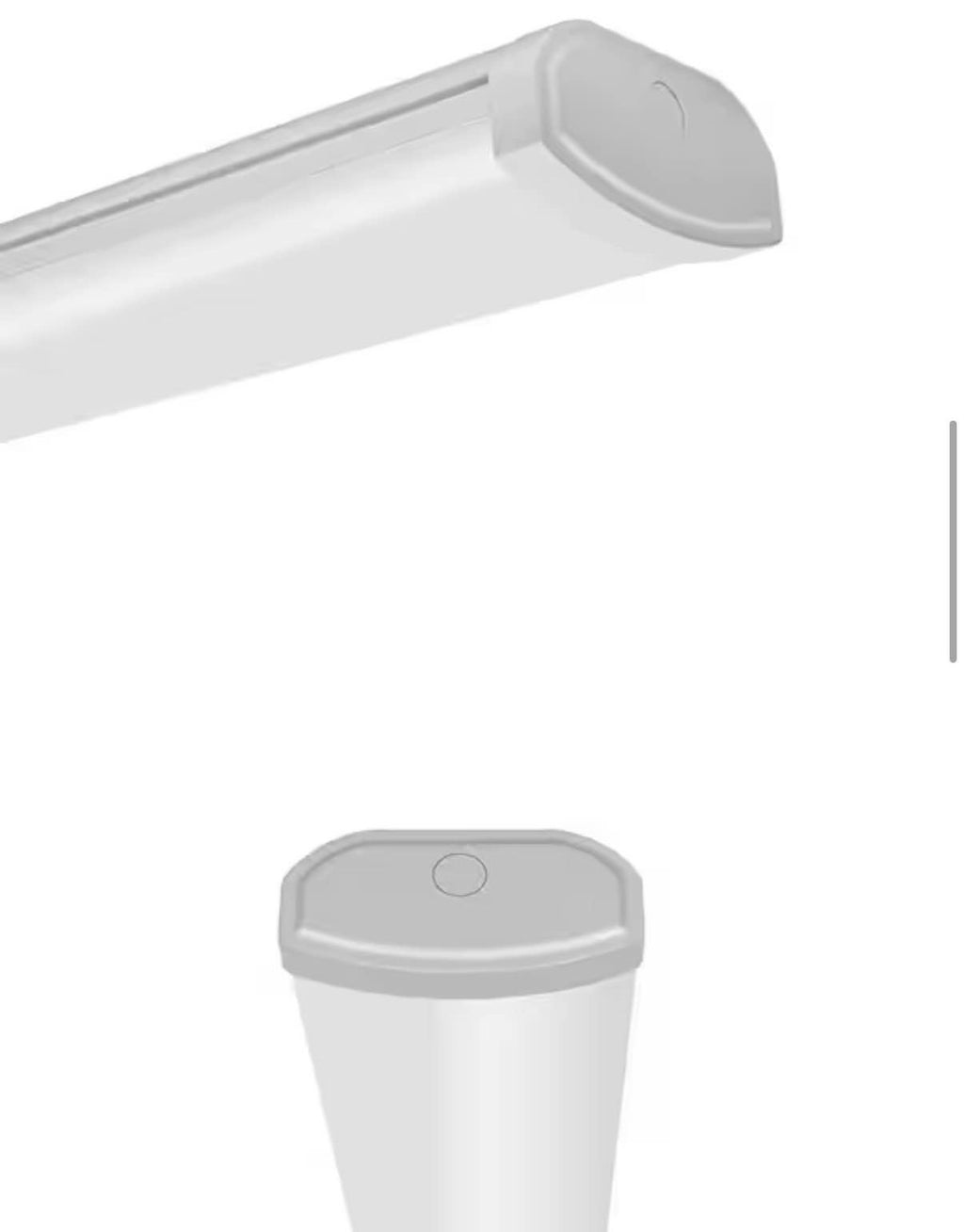 1-Pack 4 ft. 3600 Lumens LED Ceiling Wraparound Light