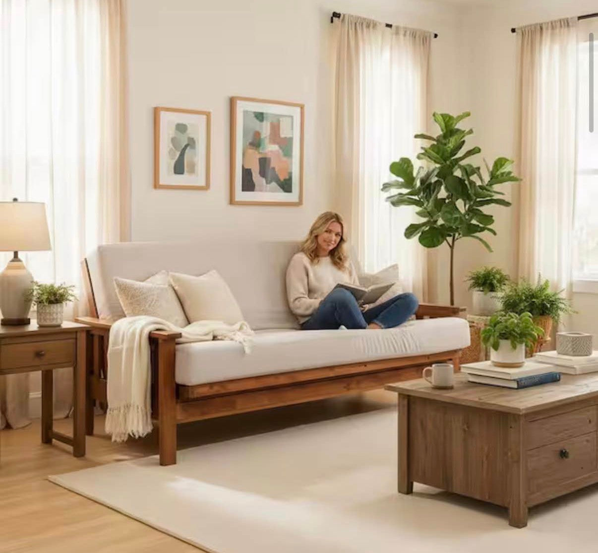 74 x 54 in.Convertible Removeable Cover Memory Sofa