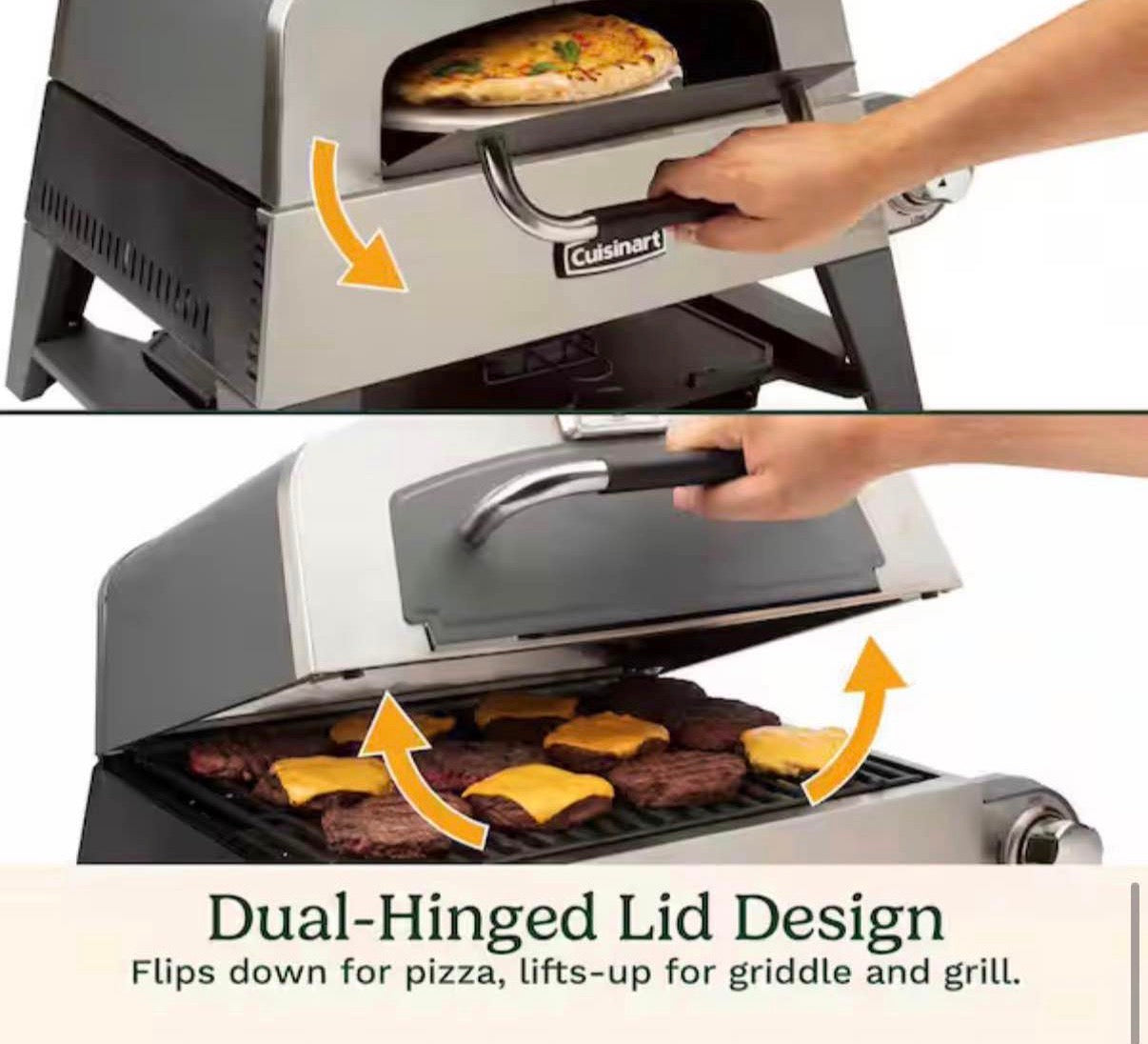 3-In-1 Propane Tank Griddle and Grill Outdoor Pizza Oven