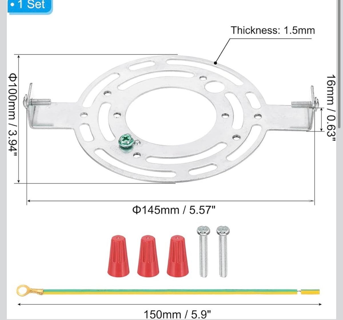 20 in. Indoor Ceiling Fan with LED Light (missing bracket mount)
