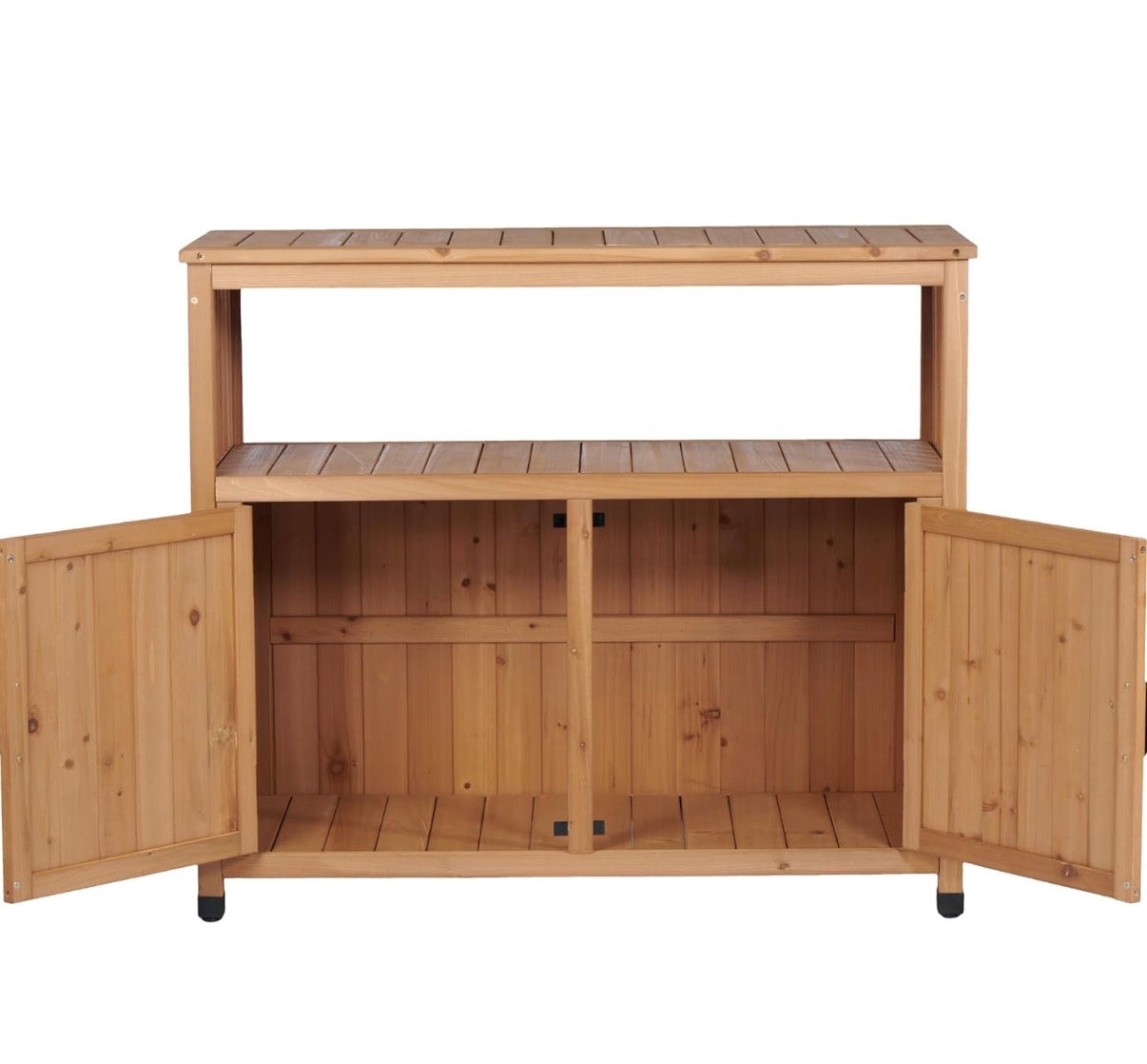 Brown Wood indoor / Outdoor Storage Cabinet