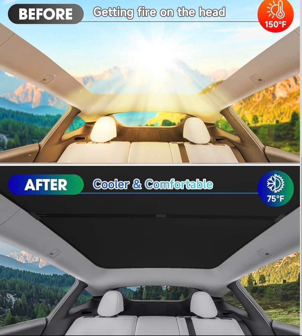 Tesla Model Y Glass Roof Sunshade