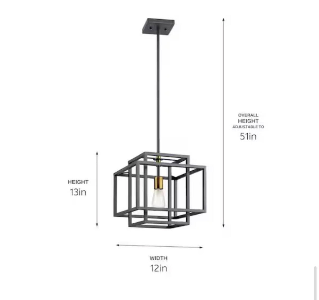 Mid-Century Modern Cage Kitchen Pendant