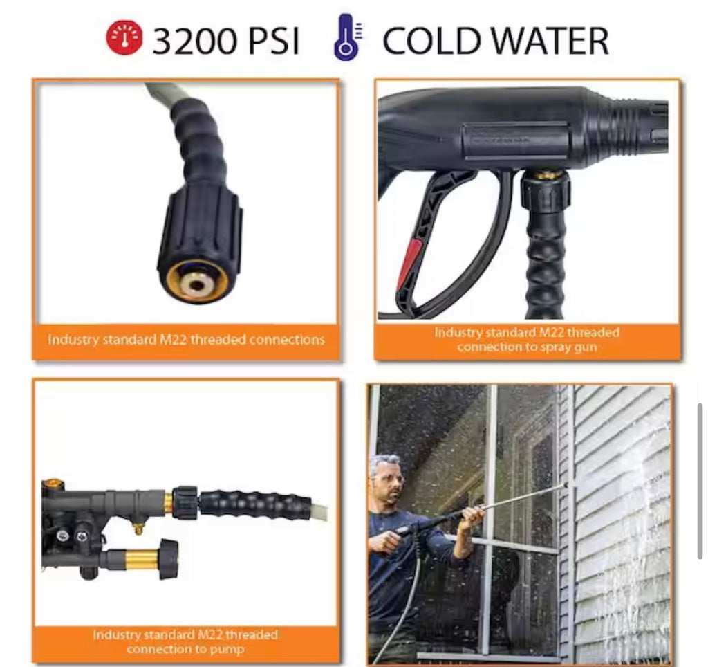 25 ft. Hose 3200 PSI compatible with Power Washer