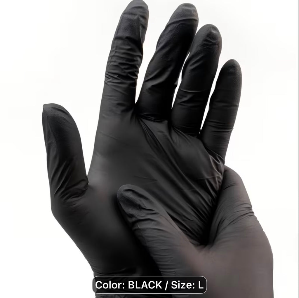 50 Count Premium Nitrile Heavy Duty Disposable Gloves