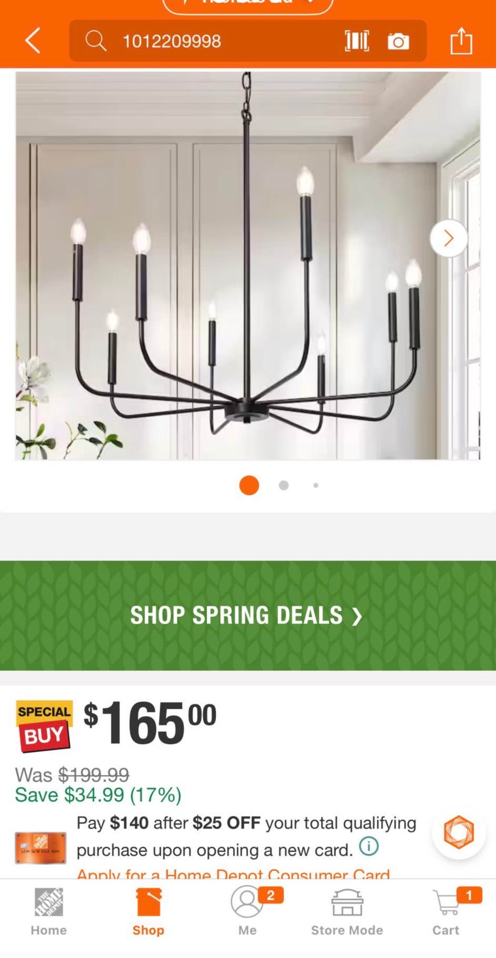 Industrial 31.5 in. 8-Light Black Candlestick Chandelier