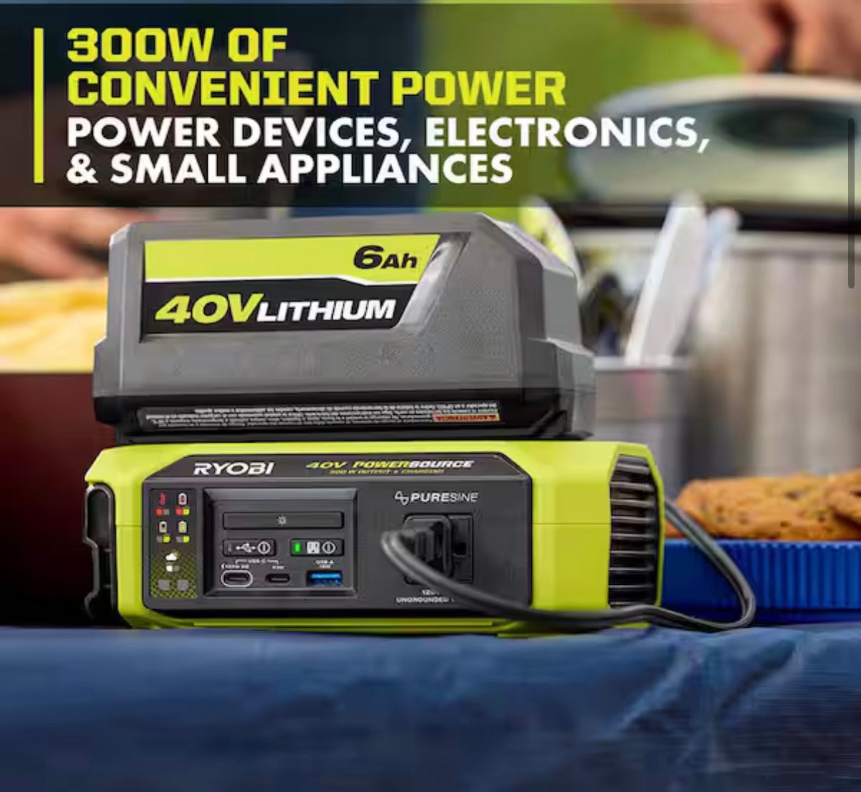 Portable 40V Battery Charger (Tool Only)