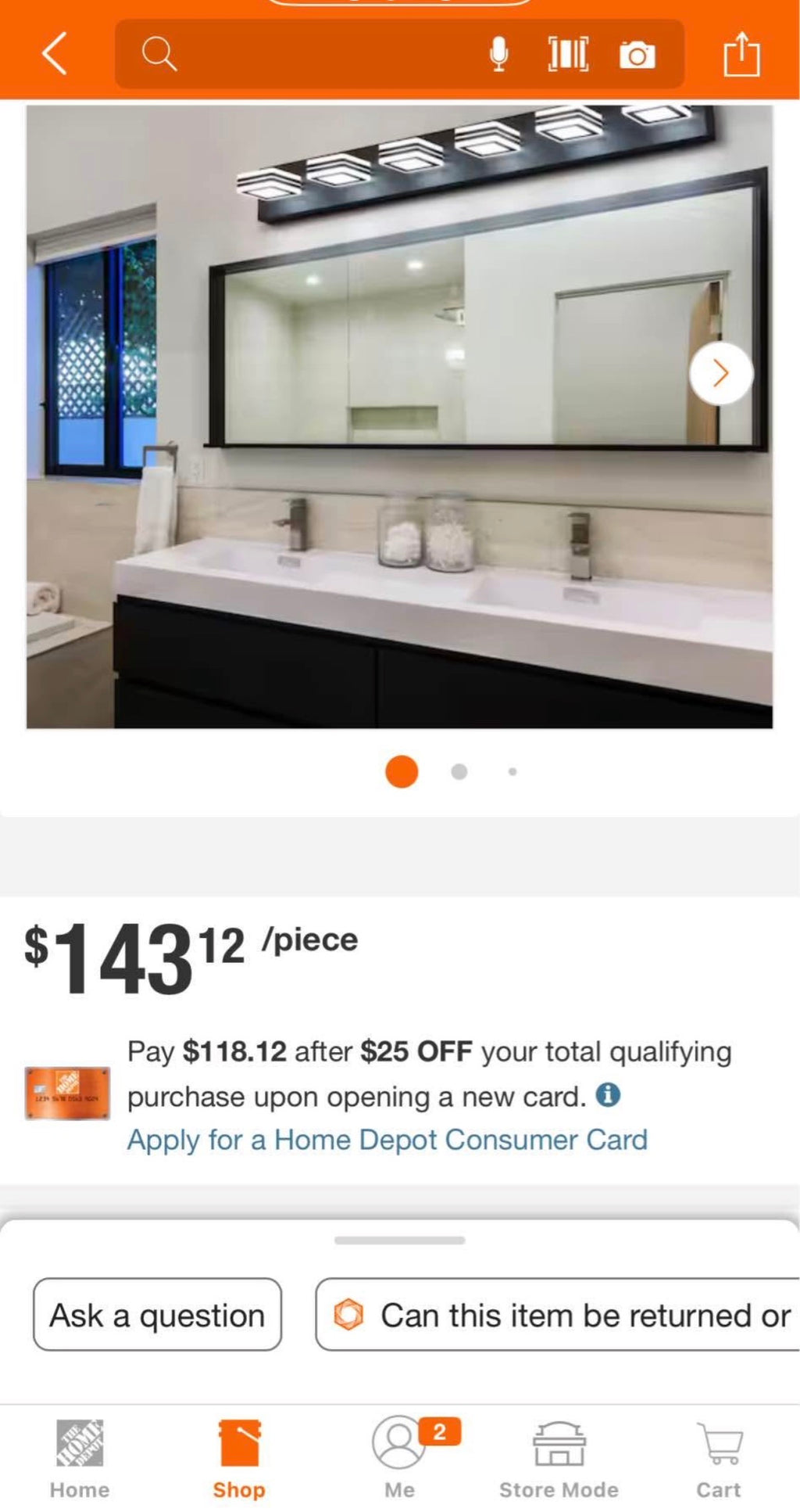 40 inches Rotating Vanity Light Fixtures