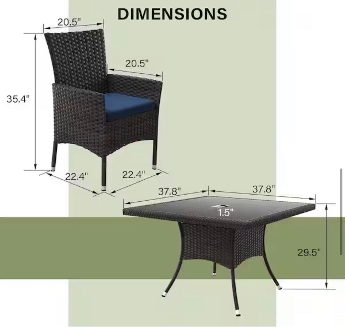 10-Piece Wicker Patio Outdoor Dining Set with Glass Tabletop