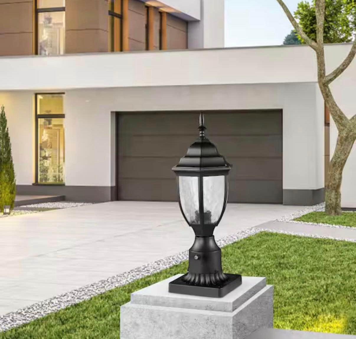 2 PCs Dusk to Dawn Outdoor Post Light