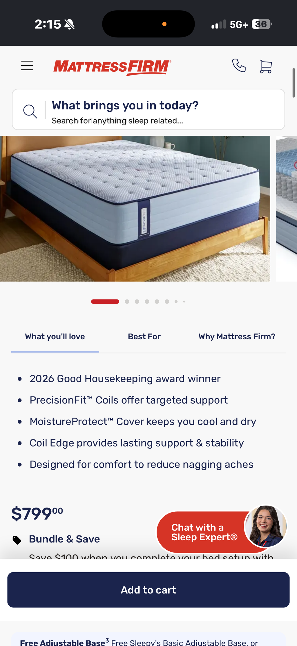 Sealy Briggs 13" Firm Tight Top Full Size Mattress