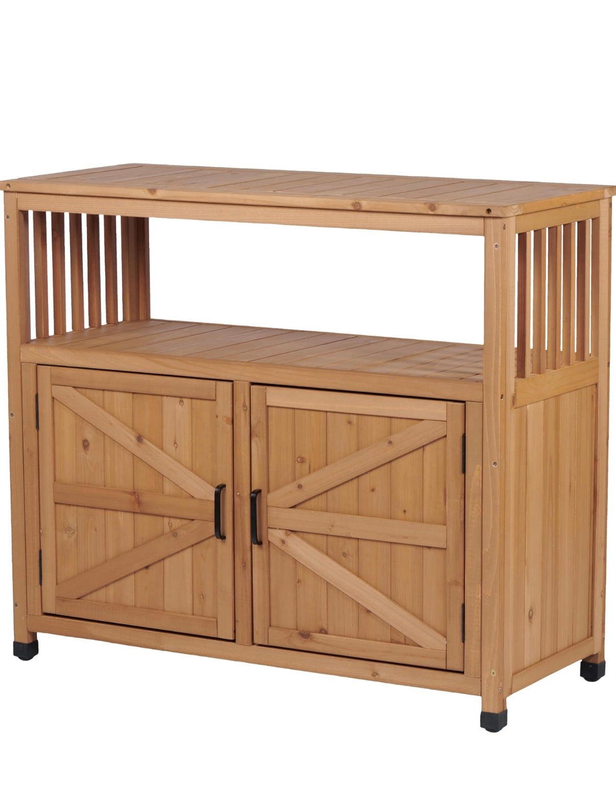 Brown Wood indoor / Outdoor Storage Cabinet