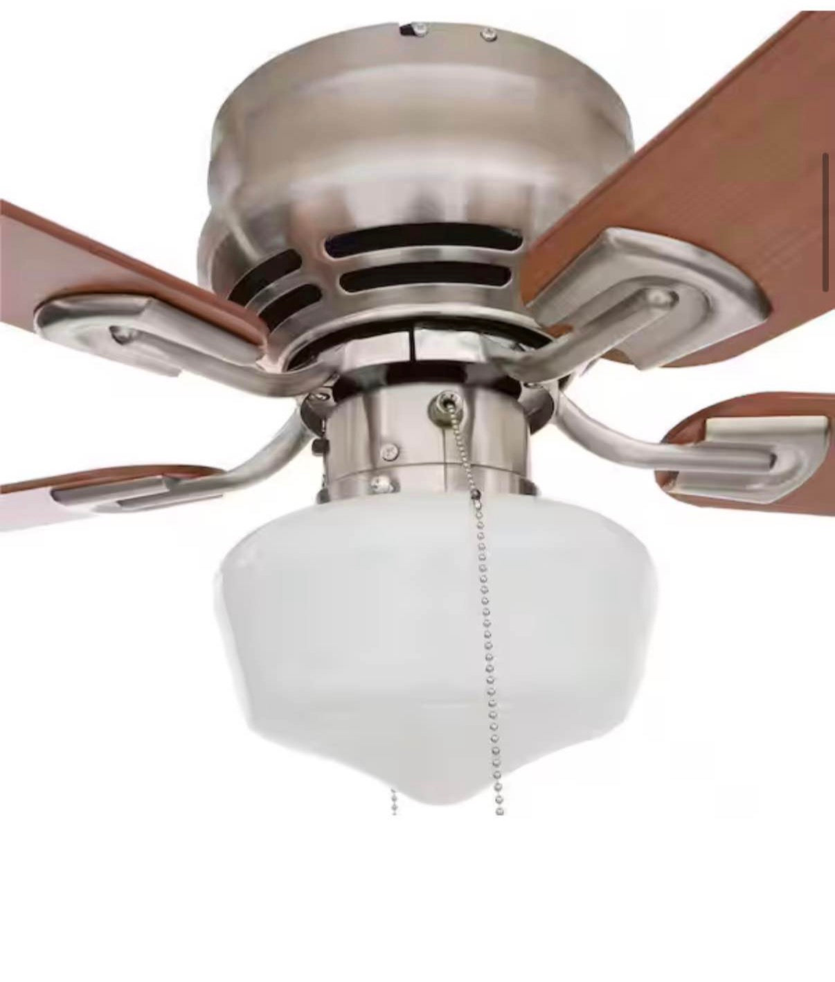 42 in. Indoor Brushed Nickel Ceiling Fan with Light Kit