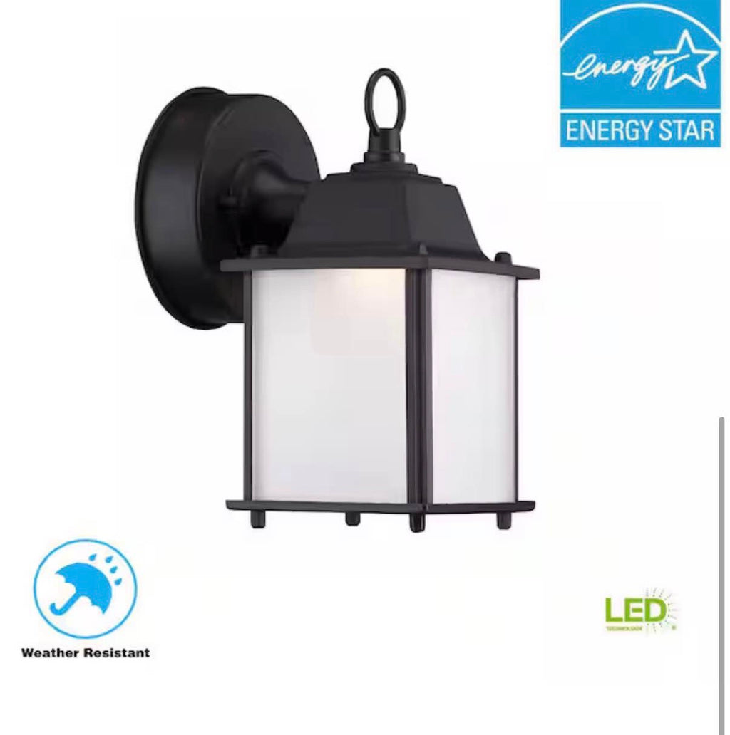 8.375 in Satin Bronze LED Outdoor Wall Lamp