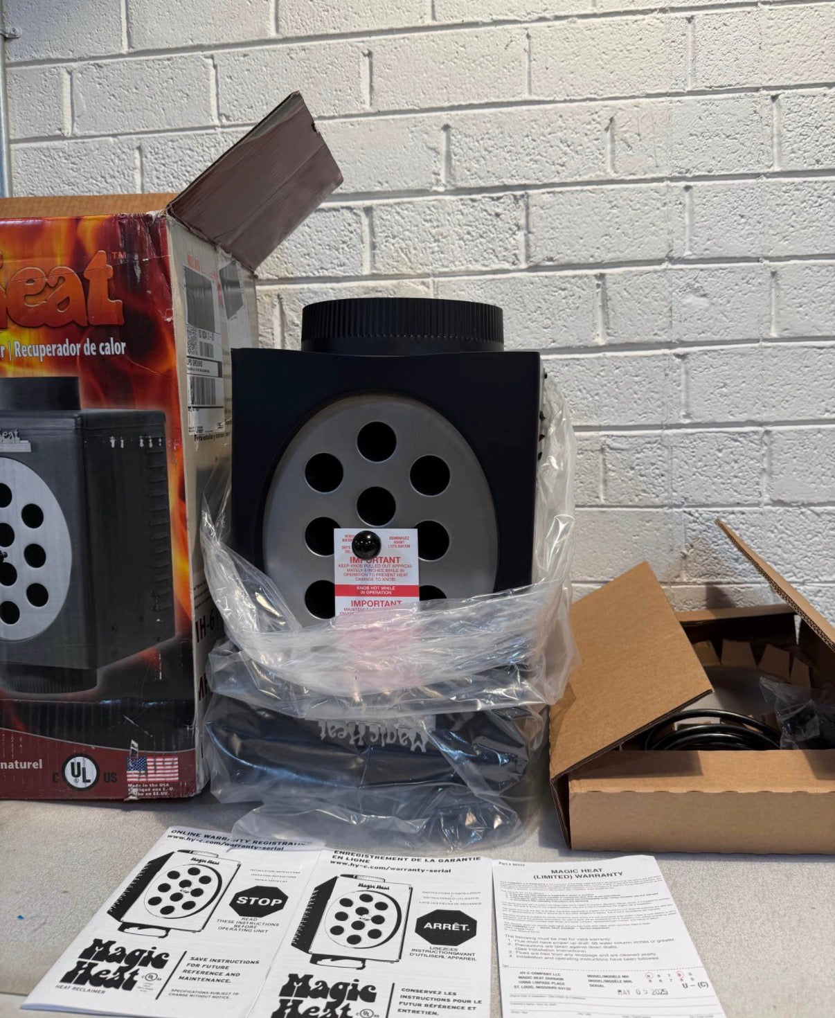 8 in. Bottom Crimp  Magic Heat Reclaimer