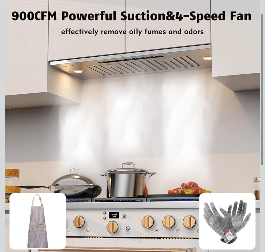 36 Inch Range Hood Gesture & Touch Control