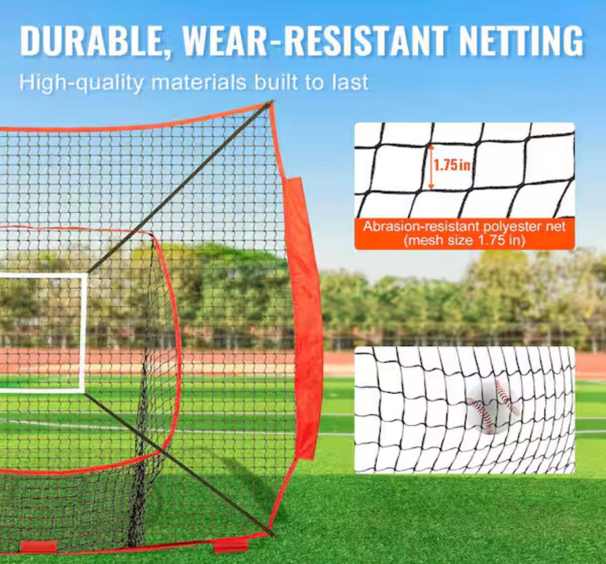 7 ft. x 7 ft. Baseball Softball Practice Net (frame not included)