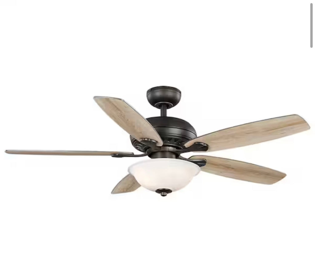 Southwind II 52 in. Indoor LED Bronze Ceiling Fan with Light Kit