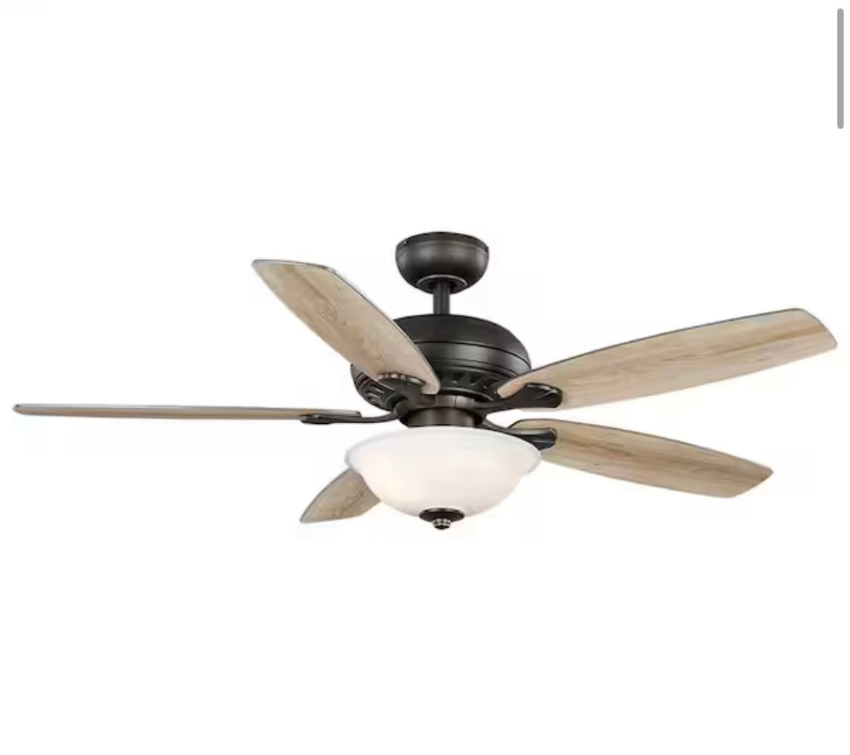 Southwind II 52 in. Indoor LED Bronze Ceiling Fan with Light Kit
