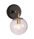 5.5 in. 1-Light Vintage Gold Wall Sconce